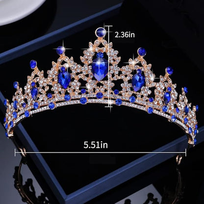 Kamirola - Queen Crown and Tiaras Princess Crown for Women and Girls Crystal Headbands for Bridal, Princess for Wedding and Party（01）