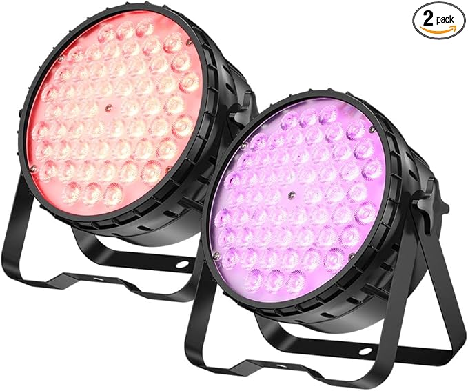 Betopper 54 * 4W High CRI Par Light, CRI/RA>90 RGBW 4 in 1 Ultra-Bright LED Stage Lights,Up to 5500Lm Party Light, Party Disco DJ Lights for Photography Video Wedding Show, 2 Packs