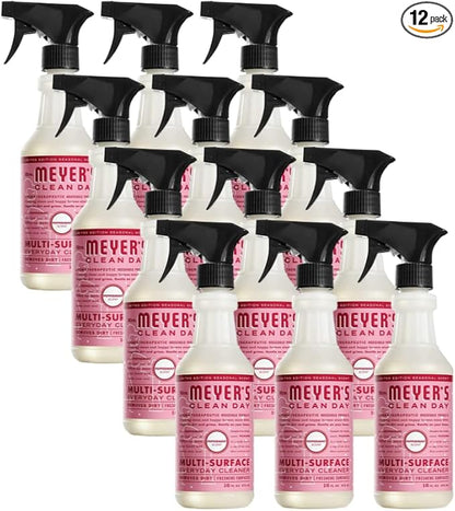 Mrs. MEYER'S CLEAN DAY Multi-Surface Cleaner, Peppermint, 16 Fl Oz. (Pack of 12)