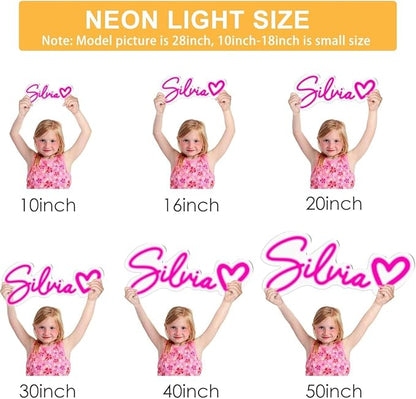 YSMNDE Custom Neon Signs Personalized, Dimmable Led Neon Light Sign Customizable for Wall Decor, Birthday Wedding, Party, Festival Gift