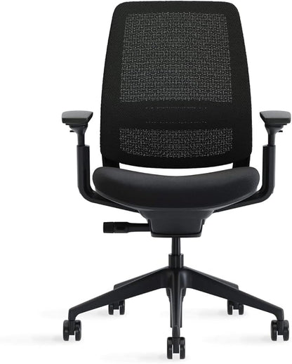 Steelcase Series 2 Office Chair, Graphite Frame, Cogent Connect Graphite, Hard Floor Casters
