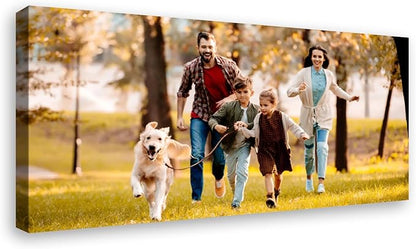 DBLAKI Personalized Custom Canvas Prints - Custom Framed Canvas Prints With Your Photos,Printed Photo To Canvas Wall Art Ideal for Home Decor Gifts Keepsakes 24" x12"