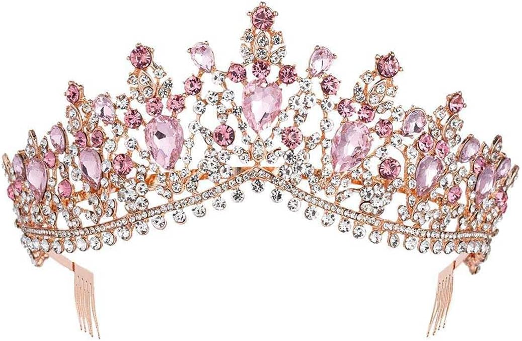 Vintage Baroque Crown Tiara Diadem Wedding Crystal Rhinestone Crown And Tiaras Bridal Hair Jewelry Wedding Hair Accessories