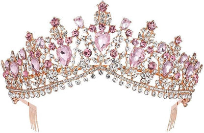 Vintage Baroque Crown Tiara Diadem Wedding Crystal Rhinestone Crown And Tiaras Bridal Hair Jewelry Wedding Hair Accessories