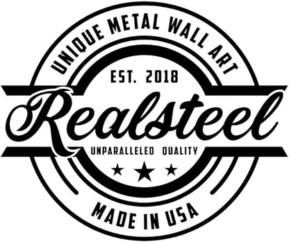 RealSteel - Beach Campfire Monogram, Custom Home & Wall Décor, Personalized Sign, Outdoor Campsite, for Backyards, Deer Leases, Campgrounds, and Fire Pit area