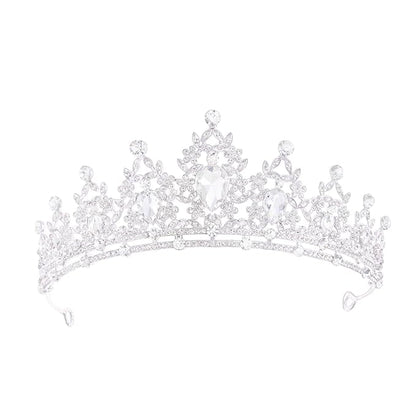 Princess Tiara and Crown for Women Wedding Tiaras for Bridal girls Tiaras and Crystal Crowns Rhinestone Headband Metal Hair Accessories for Costume Birthday Party Prom Gifts
