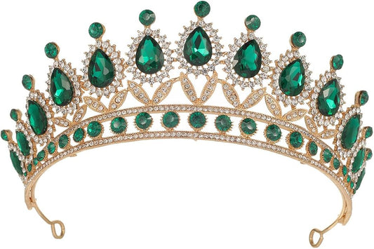 Kamirola Tiaras Princess Crown for Women and Girls Crystal Headbands for Bridal, Princess for Wedding and Party(TR21)