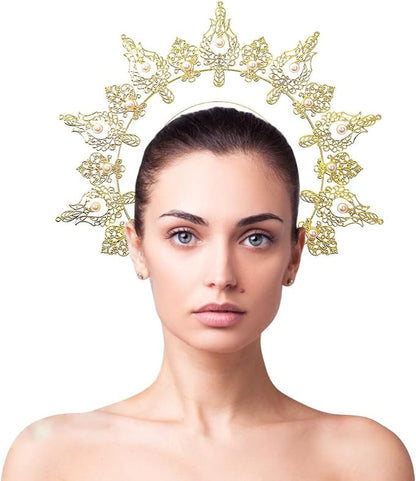 Bubbmi Women Halo Goddess Headband Costume Masquerade Headwear