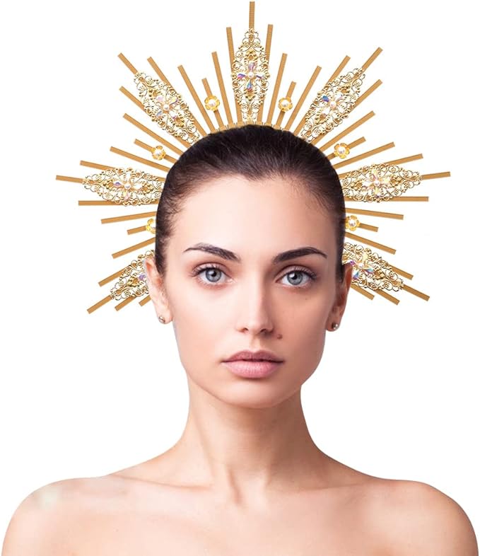 Bubbmi Women Halo Goddess Headband Costume Masquerade Headwear