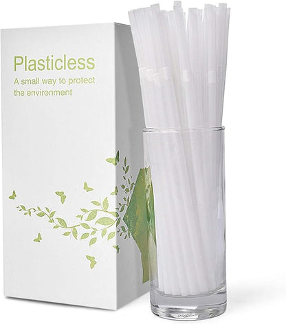 100 Count 100% Plant-Based Compostable PLA Straws - Plasticless Biodegradable Flexible Drinking Straws- A Fantastic Eco Friendly Alternative to Plastic Straw