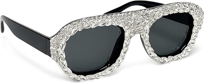 bullabulling Vintage Pilot Rhinestone Sunglasses Women Fashion Diamond bling party Sun Glasses Crystal Shades UV400
