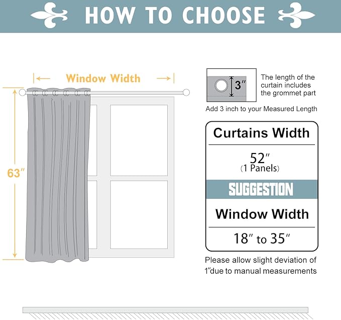 ChrisDowa Blackout Curtains 63 inches Long for Bedroom - Grommet Thermal Insulated Room Darkening Curtains for Living Room (1 Panel, Biscotti Beige, 52 x 63 Inch)