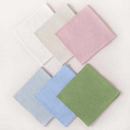Socomi Cloth Napkins Sage Green Fall Thanksgiving Washable Reusable Bulk Linen Cotton Napkins Set of 4 17"x17" for Wedding Party Bridal Baby Shower Birthday Dining Table Decorations