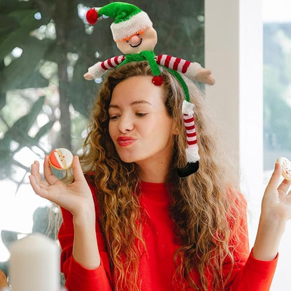 Madison Tyler Christmas Elf Headband | Cute Soft Accessories for Christmas Party | Holiday Party Favors for Women