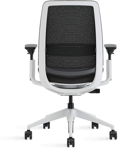 Steelcase Series 2 Office Chair, Seagull Frame, Cogent Connect Nickel, Hard Floor Casters
