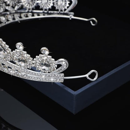 Kamirola Tiaras Princess Crown for Women and Girls Crystal Headbands for Bridal, Princess for Wedding and Party(TR21)