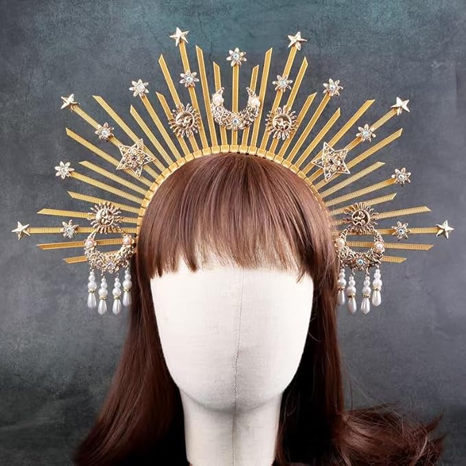 Bubbmi Women Halo Goddess Headband Costume Masquerade Headwear