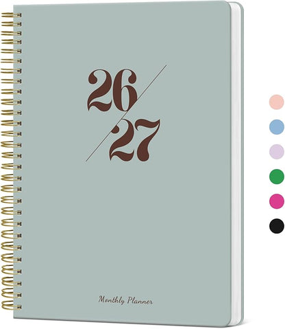 Monthly Planner 2026-2027, 2 Year Months Calendar Planner 2026-2027, Runs from January 2026 - Decembe 2027, 7" x 10", 24 Months, Perfect for School Office Home Planning - Dusty Blue