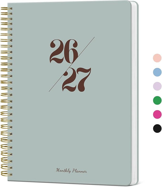 Monthly Planner 2026-2027, 2 Year Months Calendar Planner 2026-2027, Runs from January 2026 - Decembe 2027, 7" x 10", 24 Months, Perfect for School Office Home Planning - Dusty Blue