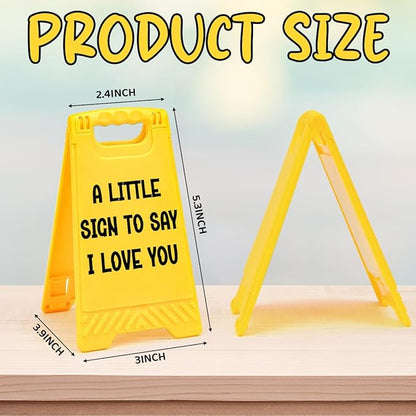 Funny I Love You Sign Valentine's Decoration Christmas Anniversary Present Cute Birthday Wedding Gift for Girlfriend Boyfriend Wife Fiancee 3 X 5.3 inch