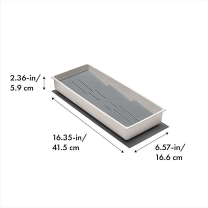 OXO Good Grips Kitchen, Compact Spice Drawer Organizer, White