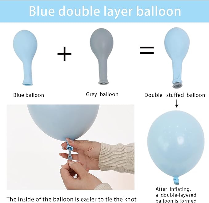Pink And Blue Balloons Dusty Arch Kit Garland Nude For Gender Reveal Baby Shower Decorations Bear