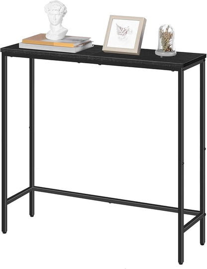HOOBRO 2 Pack Narrow Console Table, 29.5" Small Entryway Table, Thin Long Sofa Side Display Table, for Hallway, Bedroom, Living Room, Foyer, Black BK75XGP201