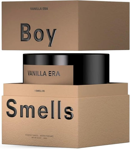 Boy Smells - Vanilla Era Scented Candles for Men and Women - 27 oz - Soy, Coconut Wax Candle Blend - Aromatic Candles for Home with Black Amber, Coffee, Incense - 100-Hour Burn - Cotton Wick