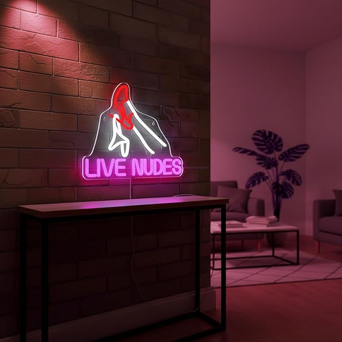 Leg Neon Sign for Wall Decor, LED Art Neon Lights for Man Cave, Bar, Beer Room, Bedroom, Home, Bathroom, Pub, Hotel & Recreation Room Sign