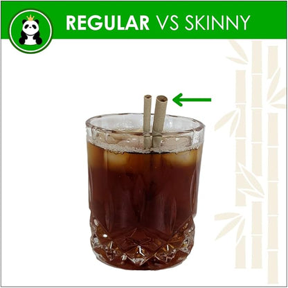 Pandaboard™ Compostable Bamboo Cocktail Straws/Stirrers (Short) - Unwrapped - bag of 250