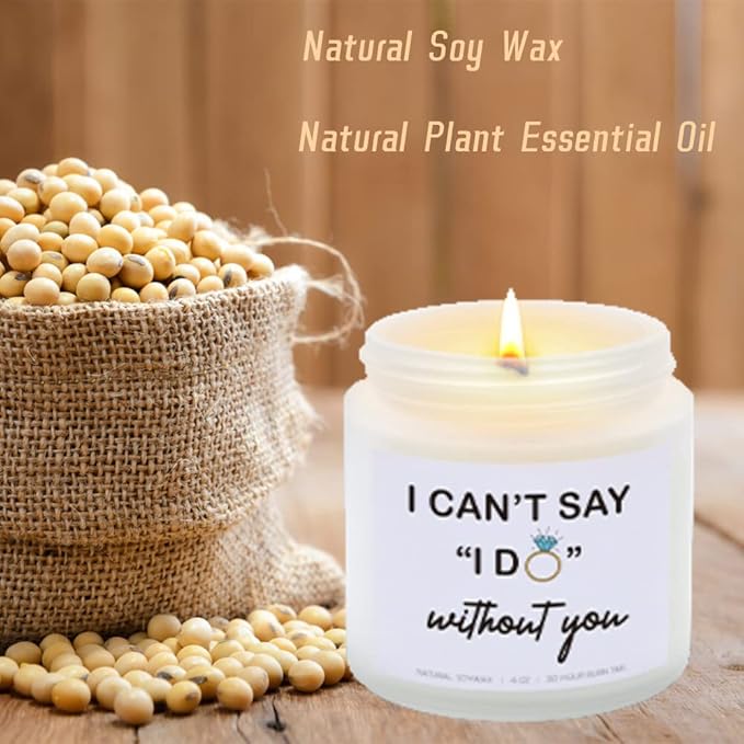 I Can't Say I Do Without You Lavender Scented Candle, Bridesmaid Proposal Gifts for Engagement, Girlfriend, Husband, Boyfriend, Wedding Day, Bachelorette Party