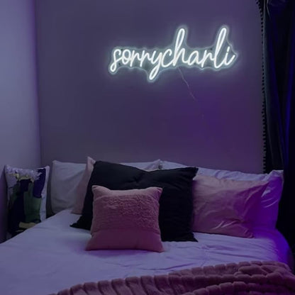 Custom LED Neon Sign Personalized, Binager Name Neon Light Signs Customizable for Kids Boys Girls Room Bedroom Wall Decor, Christmas Gifts, Wedding Birthday Party, Bar Shop Business (14-60inch Large)