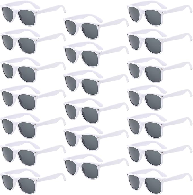Pibupibu 10/20 Packs Adults Wholesale Neon Colors Square Retro Style Party Favors Sunglasses