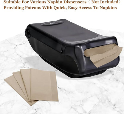 Disposable Fold Napkins, 13"x11.6" 1-Ply 1500 Count Paper Dinner Napkins, Brown Napkins Bulk for Restaurants and Cafes (16.2" X 15")