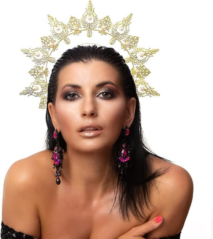 Bubbmi Women Halo Goddess Headband Costume Masquerade Headwear
