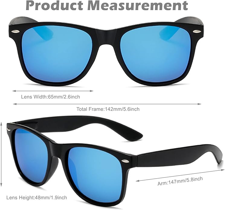 Eyegla 8/12/18 Pack Neon Sunglasses Bulk Colorful Multipack Party Sunglasses Retro Glasses Party Favor for Adult Men Women