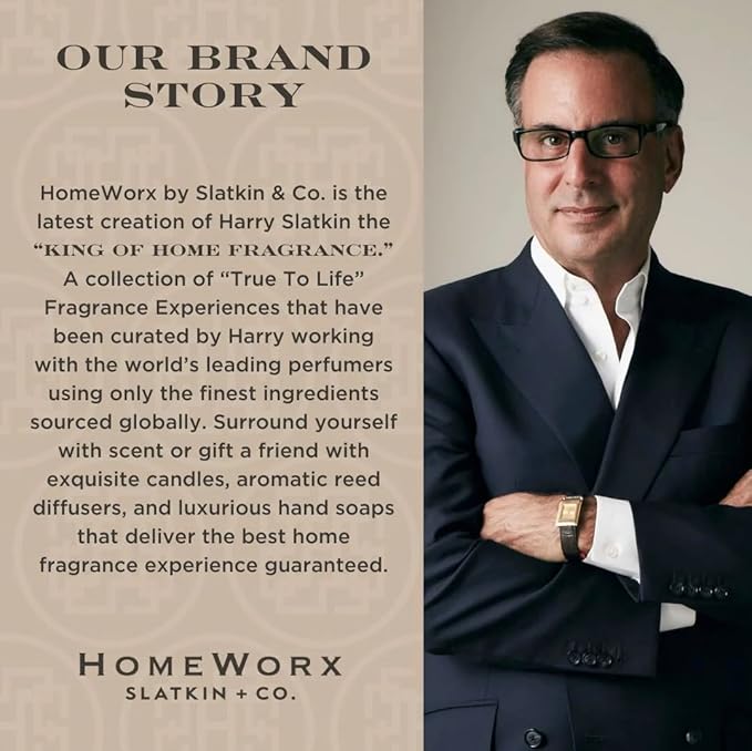 HomeWorx by Slatkin & Co - Birchwood Vanilla - Premium Scented 18oz 4 Wick Candle - Long-Lasting Jar Candle, 30-55 Hours Clean Burn Time - Birchwood, Vanilla, Jasmine, & Cedarwood