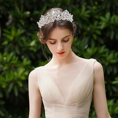 Silver Tiara Wedding Tiaras and Crowns for Women Rhinestone Queen Tiara for Women Princess Crown Birthday Tiara Headbands for Wedding Prom Bridal Party Halloween Costume Christmas Gifts