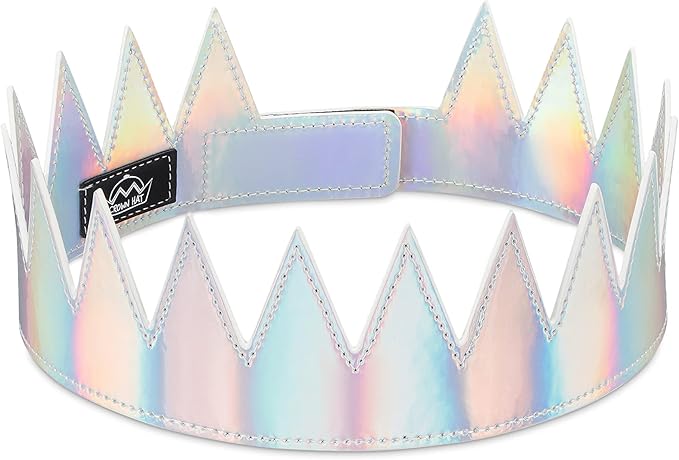 King Queen Princess Prince Crown Hat - Short Spike - Fully Adjustable