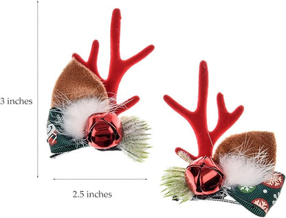 TOECWEGR Christmas Reindeer Antlers Headband Hair Clips Hair Hoop Girl Holiday Beauty Headdress