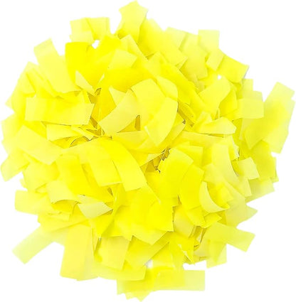 UV Glow Biodegradable Tissue Confetti, Yellow Color – Ultimate Confetti Fluttering Tissue Paper for Confetti Cannon and Launcher Use, Table Decorations, and More (20 Handfuls per Bag, 1 lb)