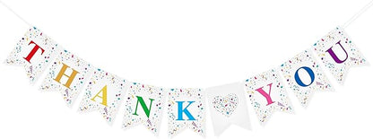 Thank You Banner for Teacher Doctor Staff Employee Appreciation Week Decorations Thank You Garland Bunting for Graduation Backdrop Nurse's Day Party Supplies Home Office Classroom Decor