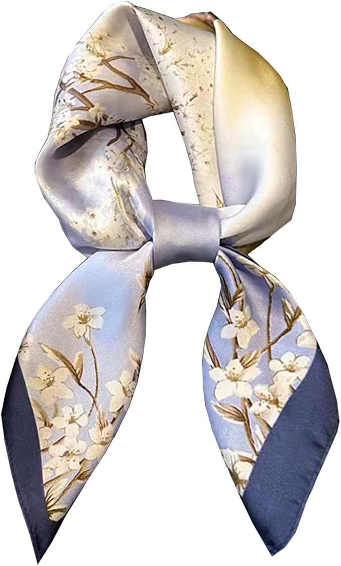 Neck Scarf For Womens Silky Head Scarves Hair Bandanas Square Scarf Fashion Accessories lightweight
