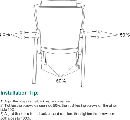 OLIXIS Waiting Room Chair Set of 2, Leather Office Desk Reception Guest Stationary Side Chairs with Padded Arms for Home Conference Lobby Area Meeting Church Medical Clinic Elderly Student