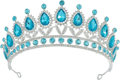 Kamirola Tiaras Princess Crown for Women and Girls Crystal Headbands for Bridal, Princess for Wedding and Party(TR21)