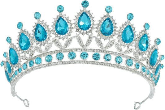 Kamirola Tiaras Princess Crown for Women and Girls Crystal Headbands for Bridal, Princess for Wedding and Party(TR21)