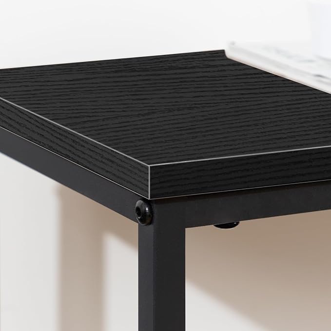 HOOBRO 2 Pack Narrow Console Table, 29.5" Small Entryway Table, Thin Long Sofa Side Display Table, for Hallway, Bedroom, Living Room, Foyer, Black BK75XGP201