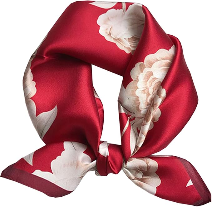 Neck Scarf For Womens Silky Head Scarves Hair Bandanas Square Scarf Fashion Accessories lightweight