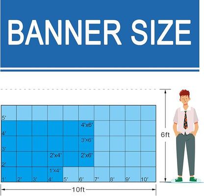 Custom Banners and Signs Customize for Outdoor Indoor, Customize Photo Logo Text Polyester Banner Decoration Backdrop for Business Party Birthday Graduation Wedding Event (4'x6')