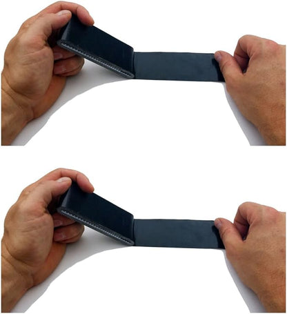 Travel Size Black Duct Tape 2-Pack - Pocket Size Flat Mini Roll - for Repairs Outdoors Emergency Crafts - 1.88 inch x 5 Yards per Pack